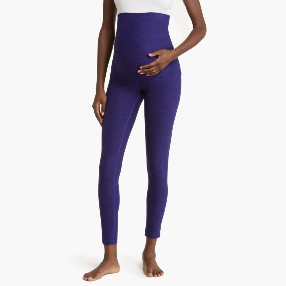 New Zella Restore Maternity Leggings M Space Dye High Waisted Yoga Pregnancy - Picture 3 of 10